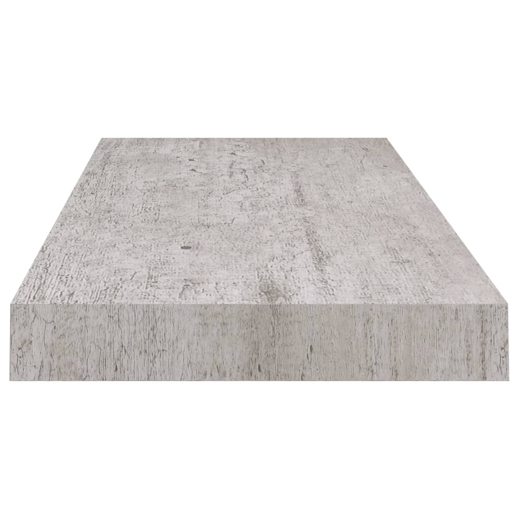 Wandschappen zwevend 4 st 60x23,5x3,8 cm MDF betongrijs is nu te koop bij PeponiXL, paradijselijk wonen!