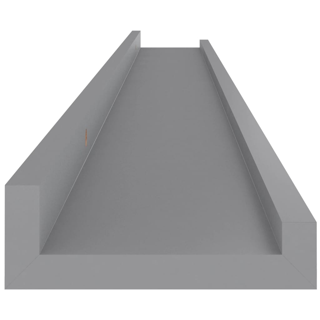 Wandschappen 2 st 100x9x3 cm grijs is nu te koop bij PeponiXL, paradijselijk wonen!