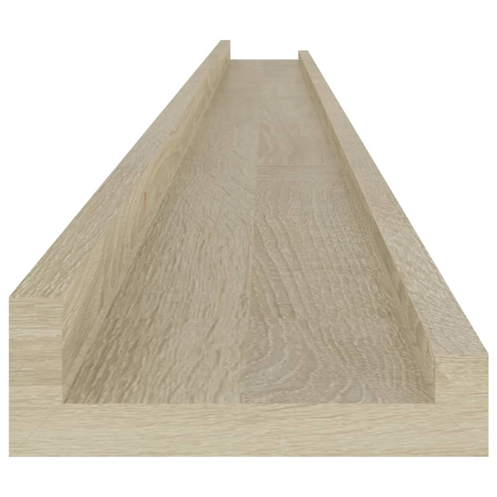 Wandschappen 4 st 115x9x3 cm sonoma eikenkleurig is nu te koop bij PeponiXL, paradijselijk wonen!