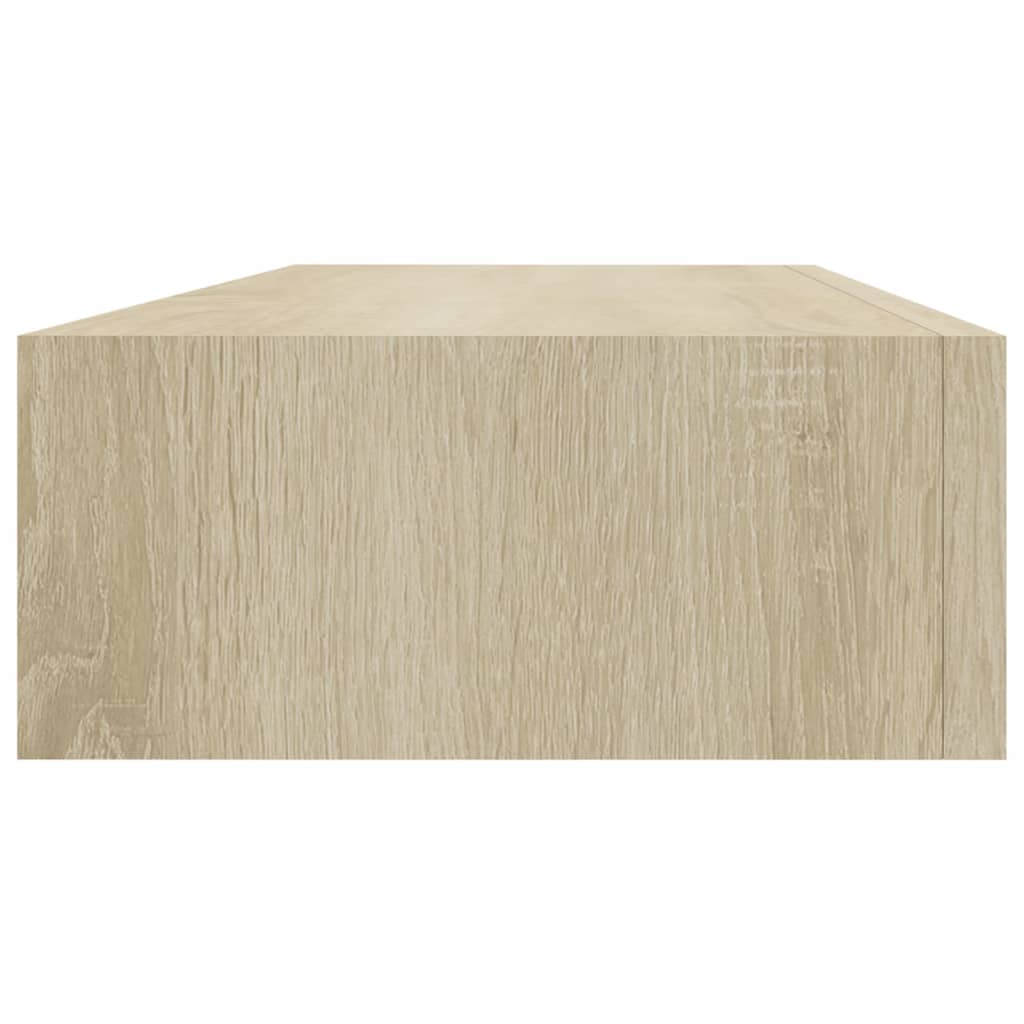 viaXL Wandschap met lade 60x23,5x10 cm MDF eikenkleurig is nu te koop bij PeponiXL, paradijselijk wonen!