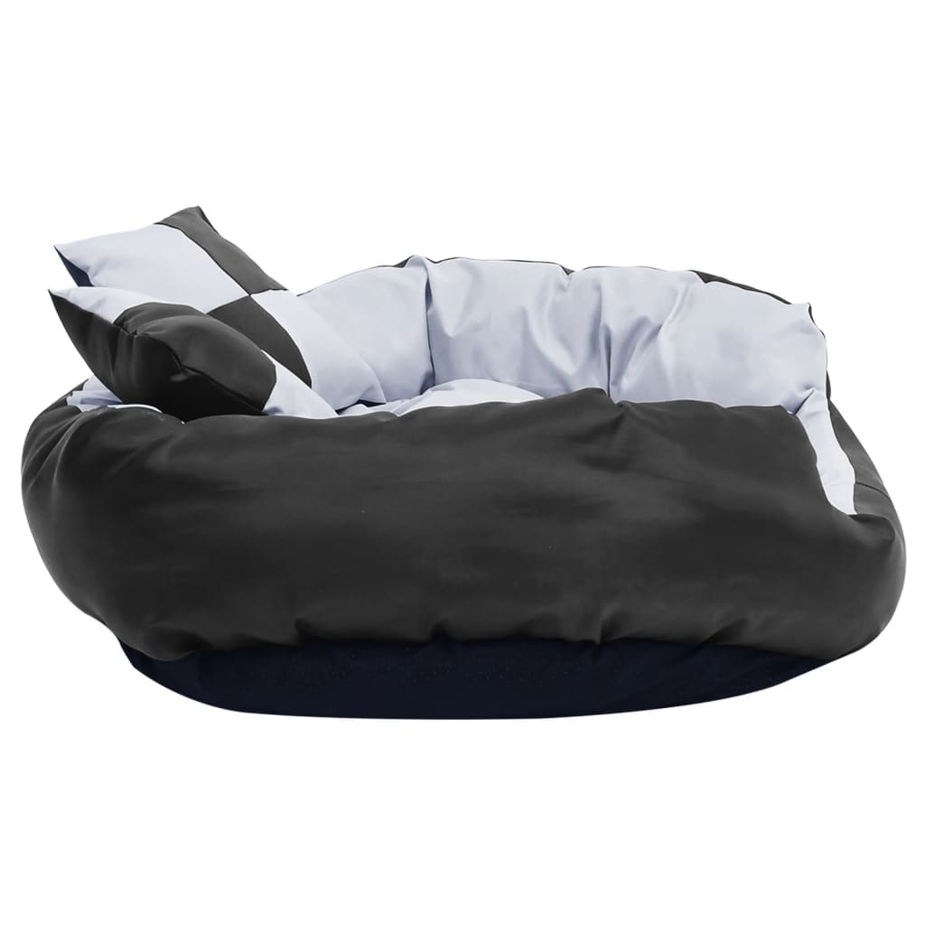 Hondenkussen omkeerbaar en wasbaar 85x70x20 cm grijs en zwart is nu te koop bij PeponiXL, paradijselijk wonen!