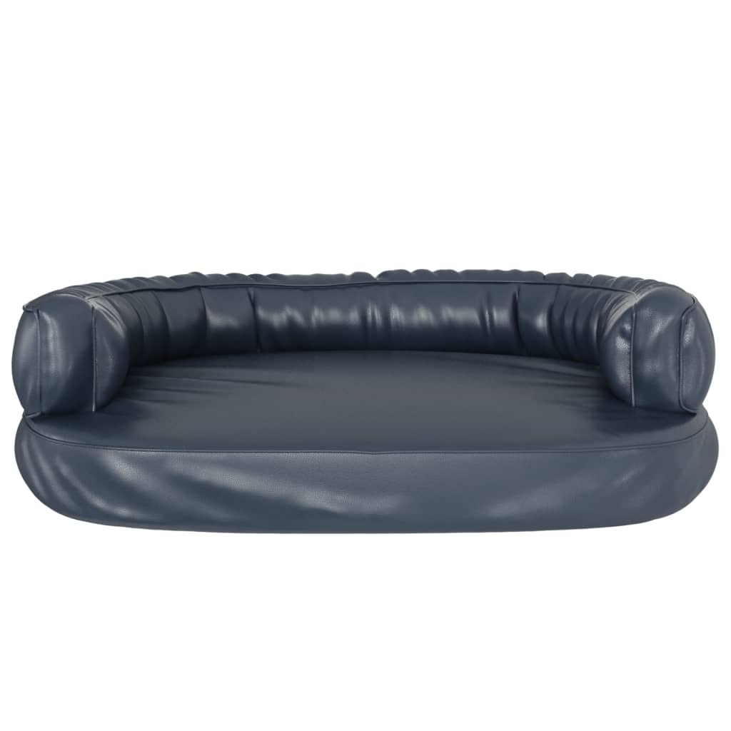 Hondenmand ergonomisch schuim 88x65 cm kunstleer donkerblauw is nu te koop bij PeponiXL, paradijselijk wonen!