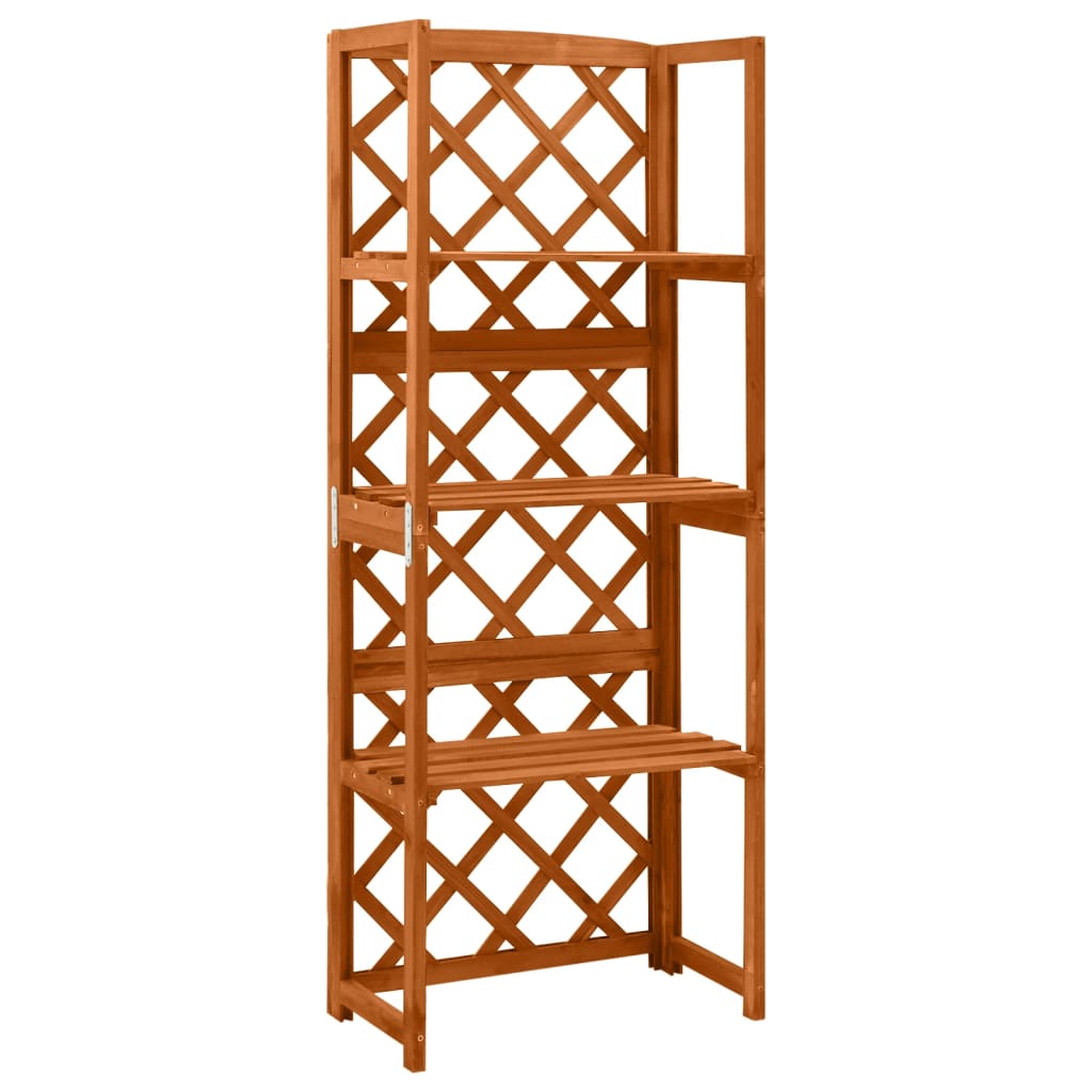 Latwerk met schappen 55x30x140 cm massief vurenhout is nu te koop bij PeponiXL, paradijselijk wonen!