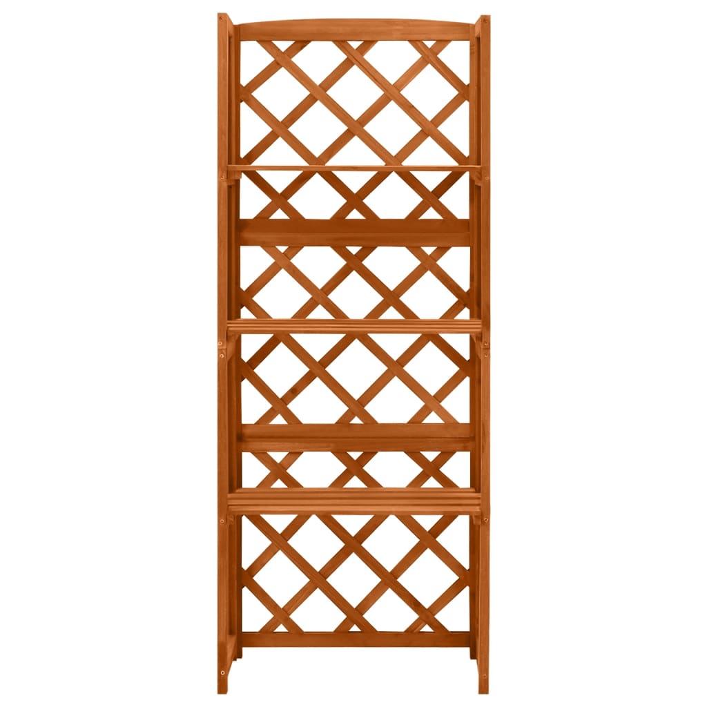 Latwerk met schappen 55x30x140 cm massief vurenhout is nu te koop bij PeponiXL, paradijselijk wonen!