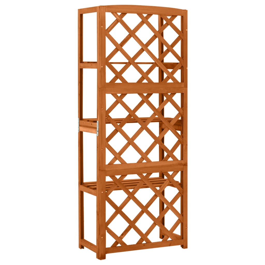 Latwerk met schappen 55x30x140 cm massief vurenhout is nu te koop bij PeponiXL, paradijselijk wonen!