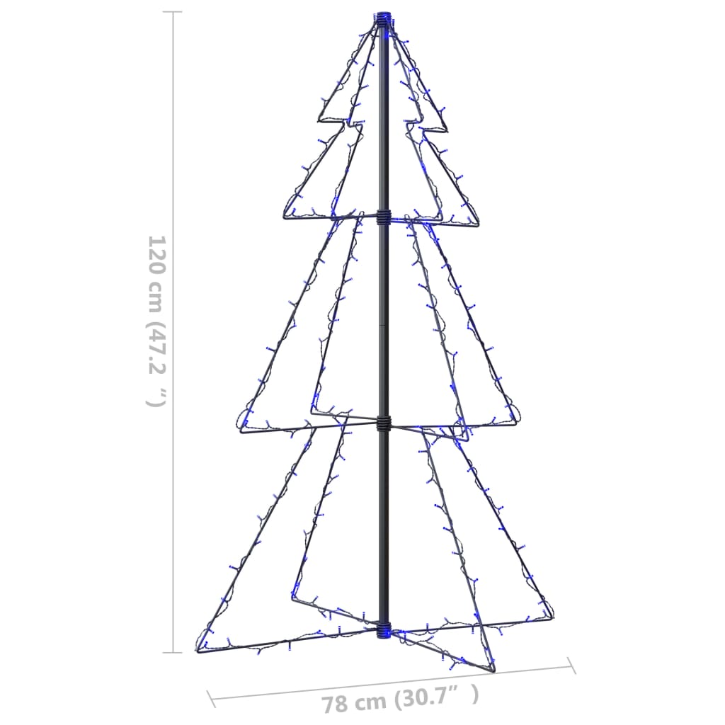 Kegelkerstboom 160 LED's binnen en buiten 78x120 cm is nu te koop bij PeponiXL, paradijselijk wonen!