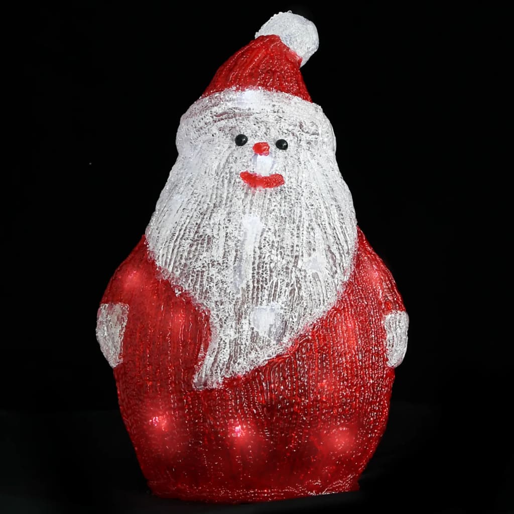 Kerstfiguur kerstman LED binnen en buiten 28 cm acryl is nu te koop bij PeponiXL, paradijselijk wonen!