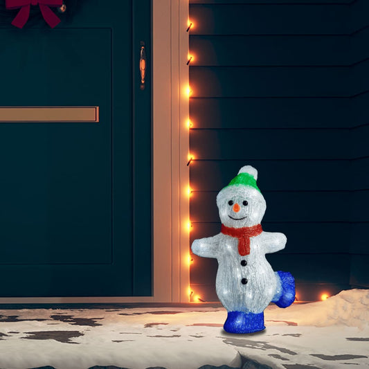 Kerstfiguur sneeuwman LED binnen en buiten 30 cm acryl is nu te koop bij PeponiXL, paradijselijk wonen!