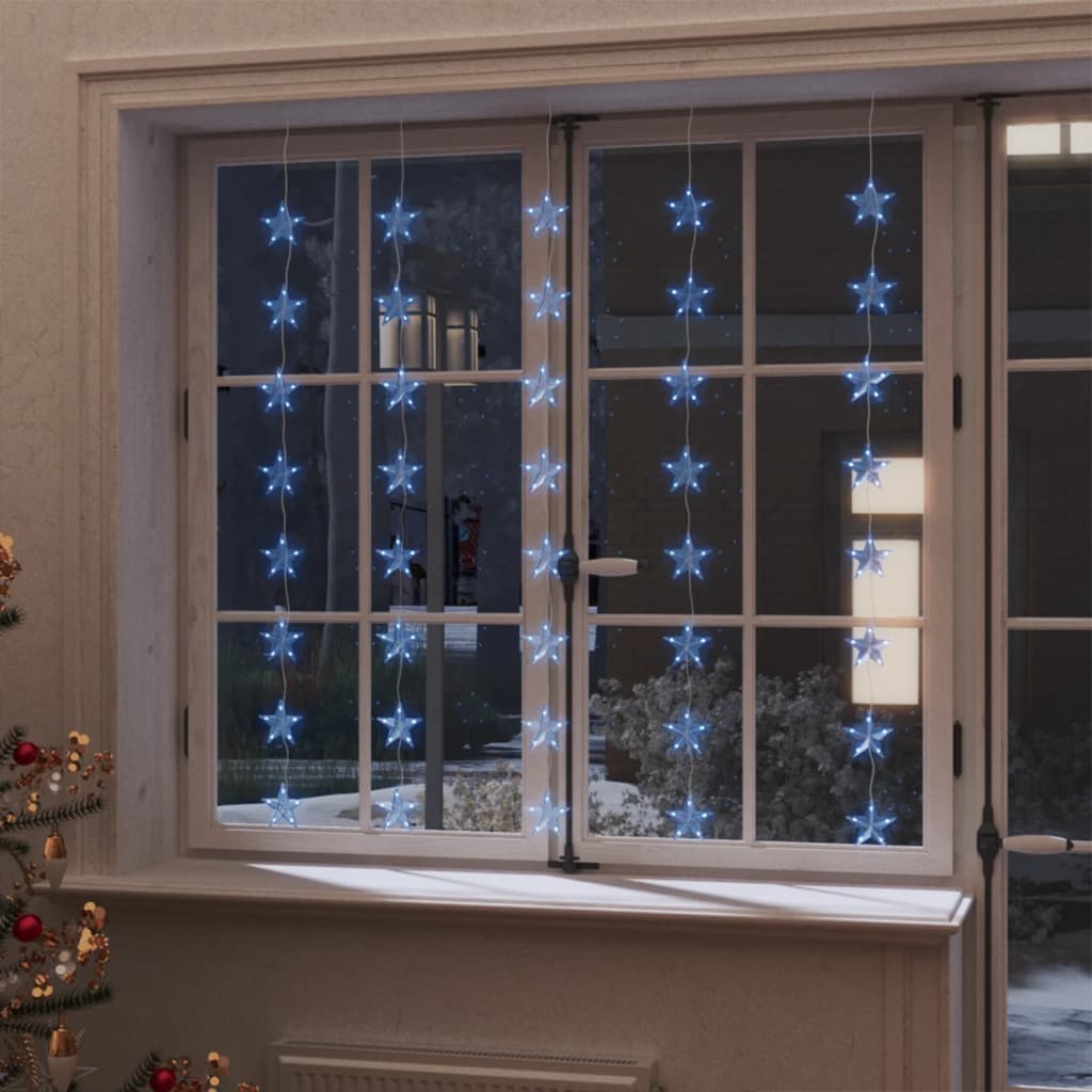 Lichtsnoergordijn sterren met 200 LED's en 8 functies blauw is nu te koop bij PeponiXL, paradijselijk wonen!