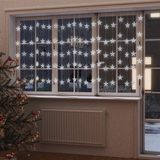 Lichtsnoergordijn sterren met 500 LED's en 8 functies koudwit is nu te koop bij PeponiXL, paradijselijk wonen!