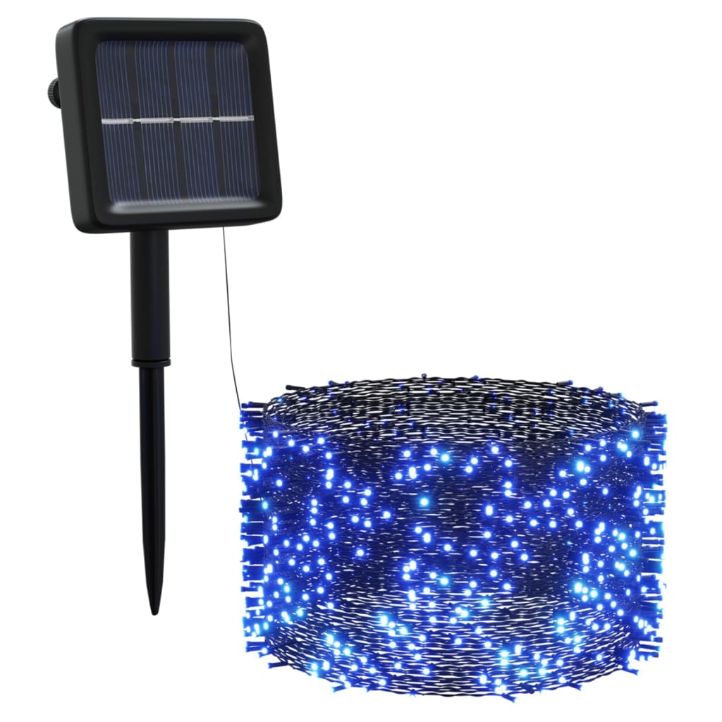 5 st Lichtslinger met 200 LED's solar binnen/buiten blauw is nu te koop bij PeponiXL, paradijselijk wonen!