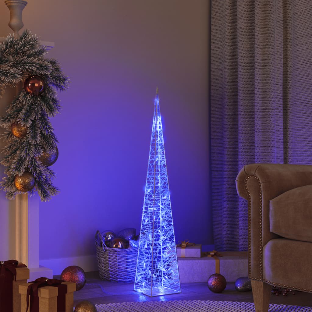 Lichtkegel decoratief LED 90 cm acryl blauw is nu te koop bij PeponiXL, paradijselijk wonen!