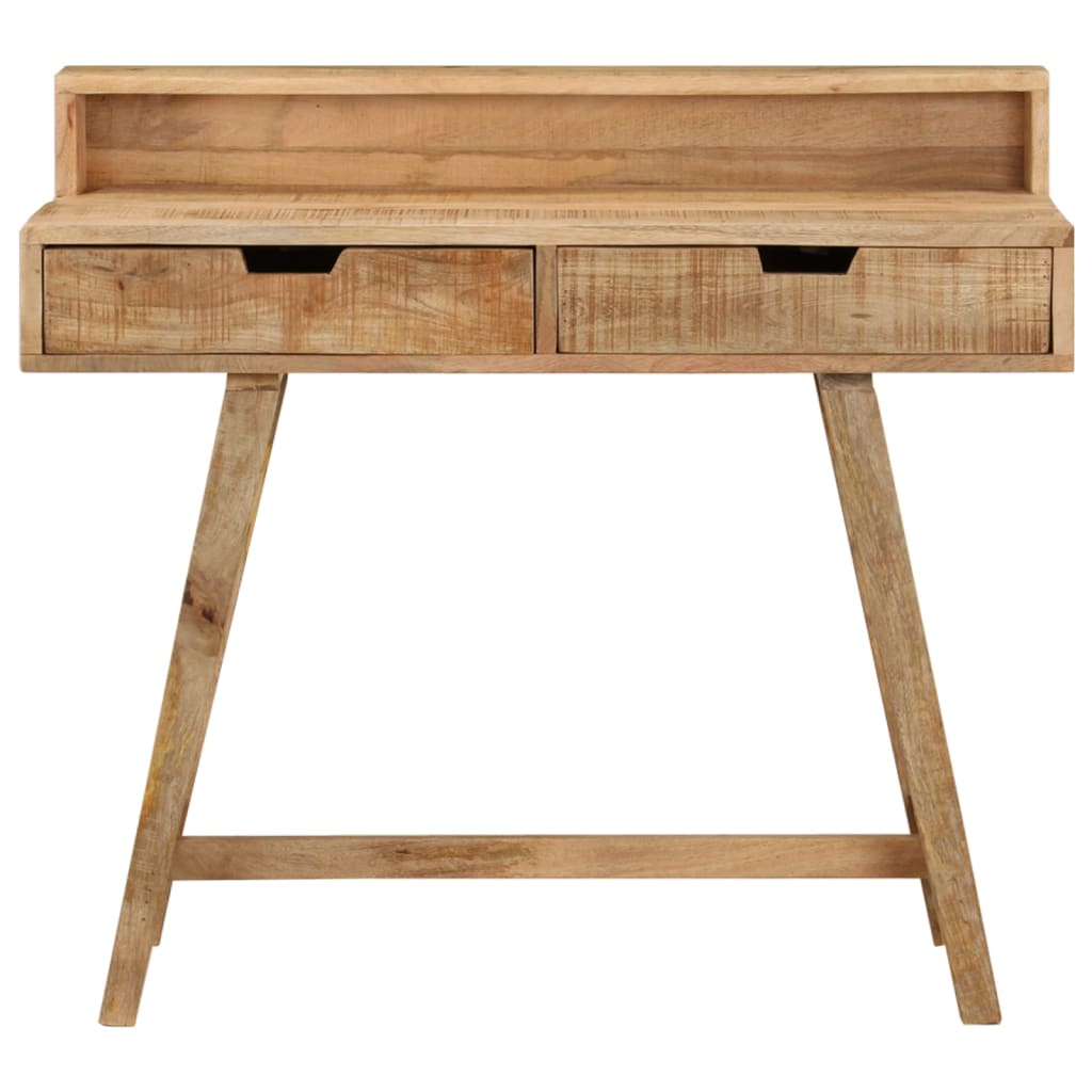 Bureau 100x45x90 cm massief ruw mangohout is nu te koop bij PeponiXL, paradijselijk wonen!