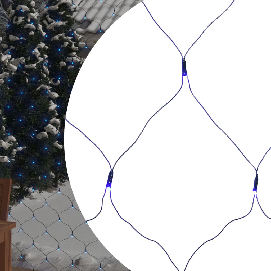 Kerstnetverlichting 544 LED's binnen en buiten 4x4 m blauw is nu te koop bij PeponiXL, paradijselijk wonen!