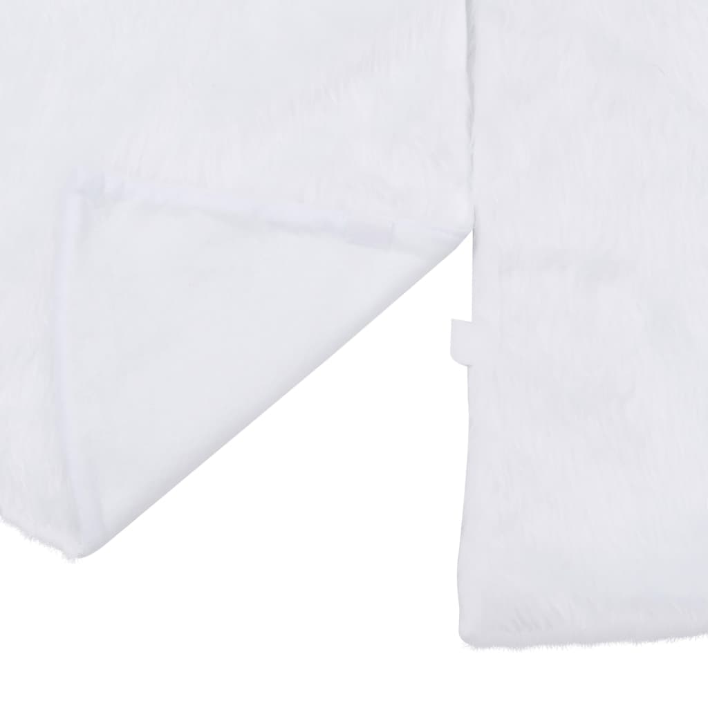 Kerstboomrok Wit 90 cm Imitatiebont is nu te koop bij PeponiXL, paradijselijk wonen!