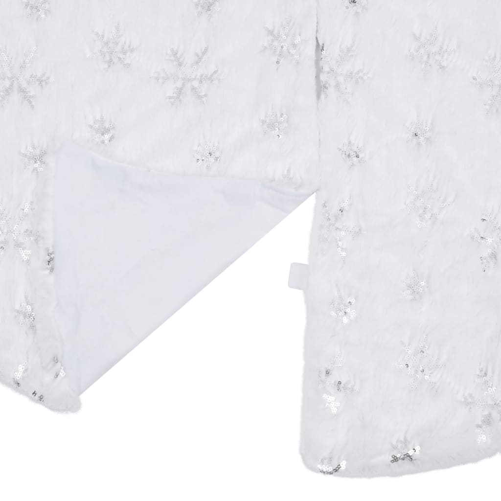 Luxe Kerstboomrok Wit 90 cm Imitatiebont is nu te koop bij PeponiXL, paradijselijk wonen!