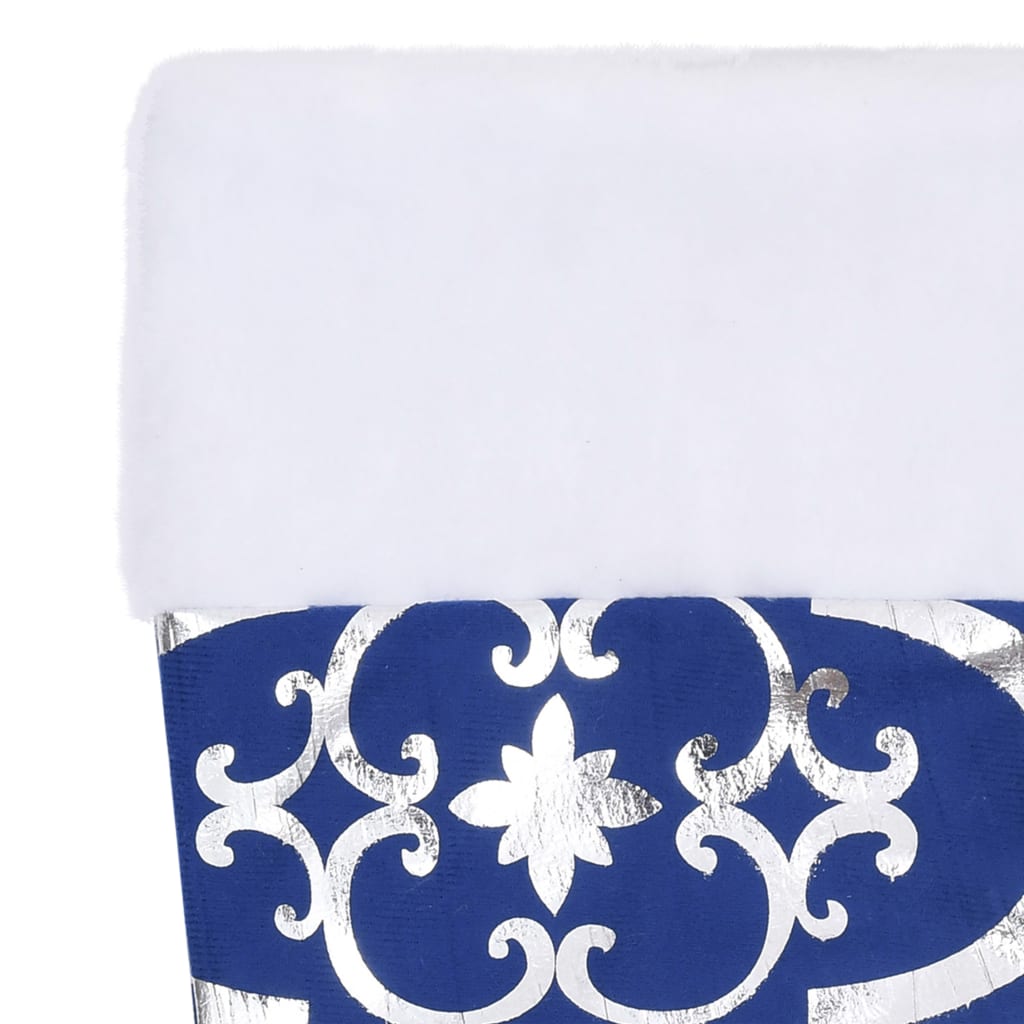 Kerstboomrok luxe met sok 122 cm stof blauw is nu te koop bij PeponiXL, paradijselijk wonen!