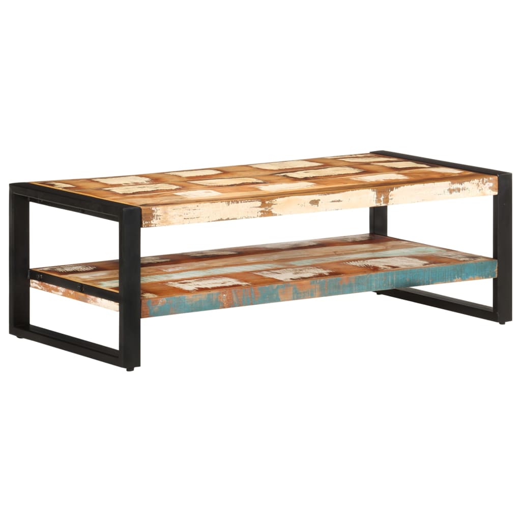 Salontafel 120x60x40 cm massief gerecycled hout is nu te koop bij PeponiXL, paradijselijk wonen!