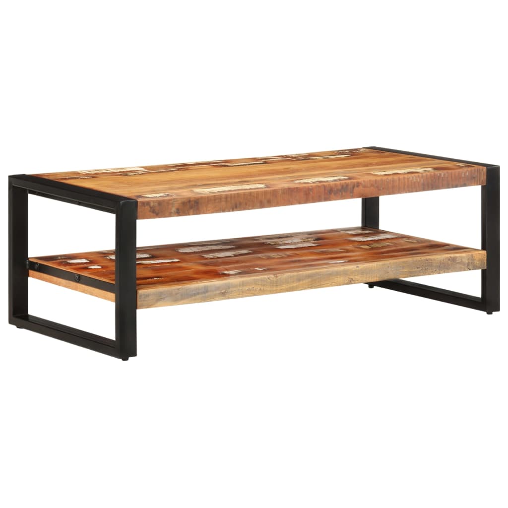 Salontafel 120x60x40 cm massief gerecycled hout is nu te koop bij PeponiXL, paradijselijk wonen!
