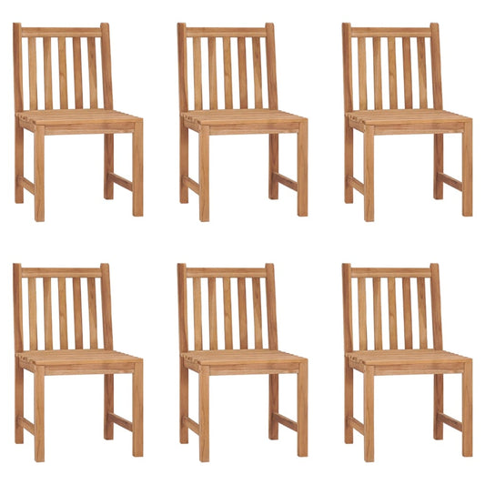 Tuinstoelen 6 st massief teakhout is nu te koop bij PeponiXL, paradijselijk wonen!