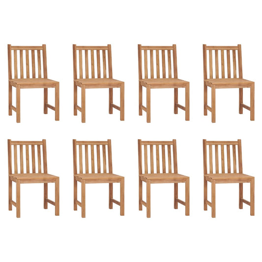 Tuinstoelen 8 st massief teakhout is nu te koop bij PeponiXL, paradijselijk wonen!