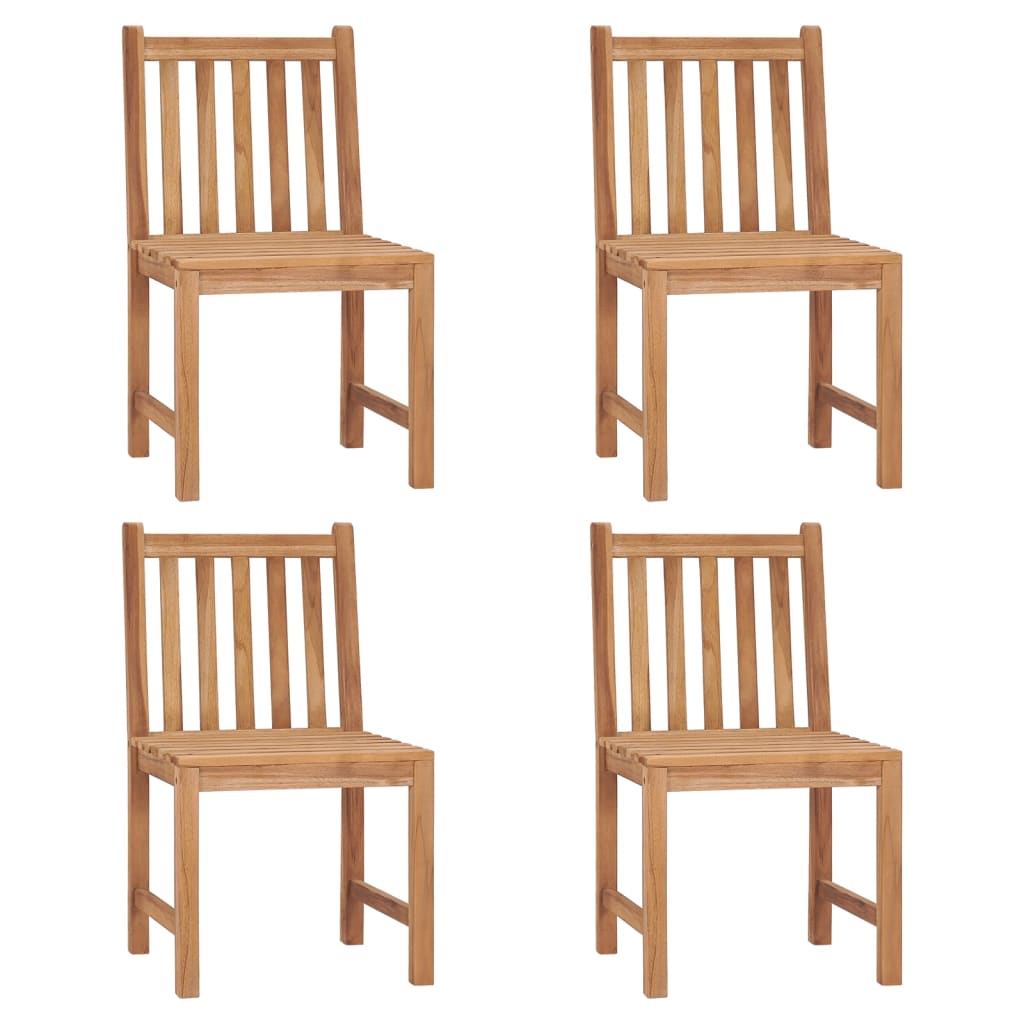 Tuinstoelen 4 st met kussens massief teakhout is nu te koop bij PeponiXL, paradijselijk wonen!