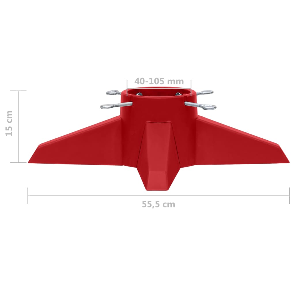 Kerstboomstandaard 55,5x55,5x15 cm rood is nu te koop bij PeponiXL, paradijselijk wonen!