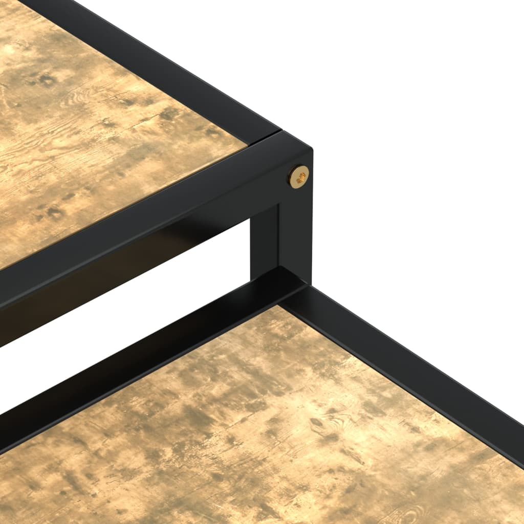 Salontafels 2 st MDF zwart en geel is nu te koop bij PeponiXL, paradijselijk wonen!