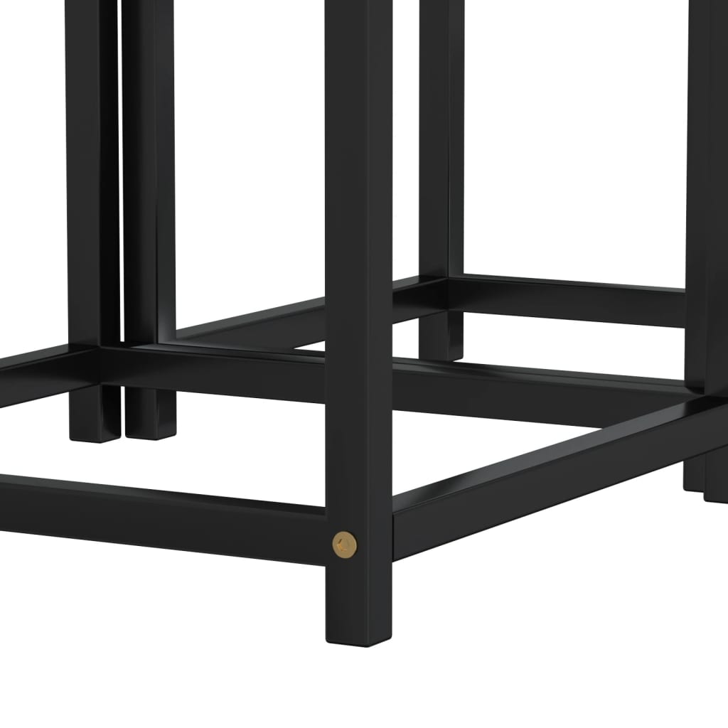 Salontafels 2 st MDF zwart en geel is nu te koop bij PeponiXL, paradijselijk wonen!