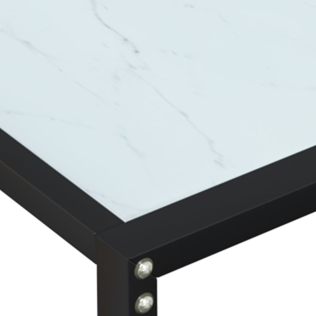Wandtafel 180x35x75,5 cm gehard glas witmarmerkleurig is nu te koop bij PeponiXL, paradijselijk wonen!