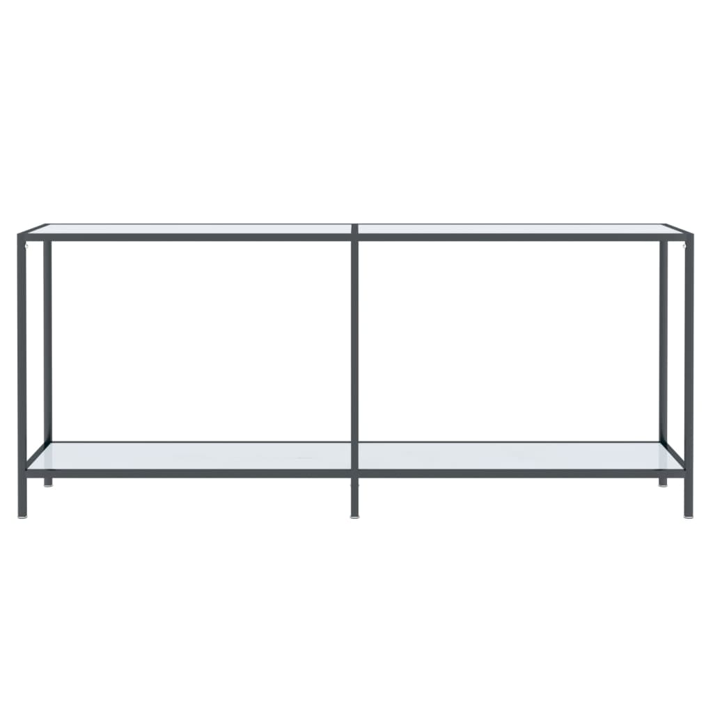Wandtafel 180x35x75,5 cm gehard glas wit is nu te koop bij PeponiXL, paradijselijk wonen!
