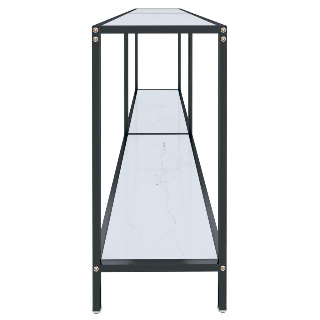 Wandtafel 180x35x75,5 cm gehard glas wit is nu te koop bij PeponiXL, paradijselijk wonen!