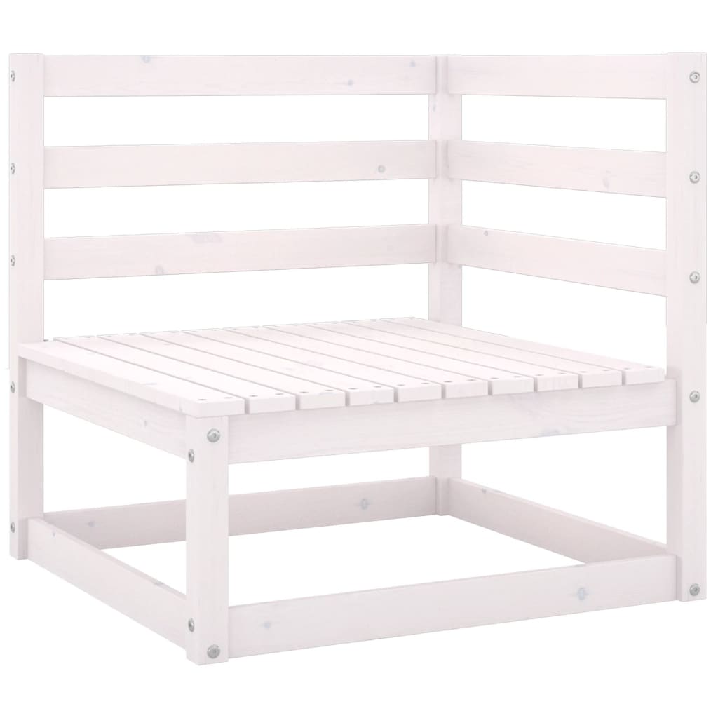 8-delige Loungeset massief grenenhout wit is nu te koop bij PeponiXL, paradijselijk wonen!