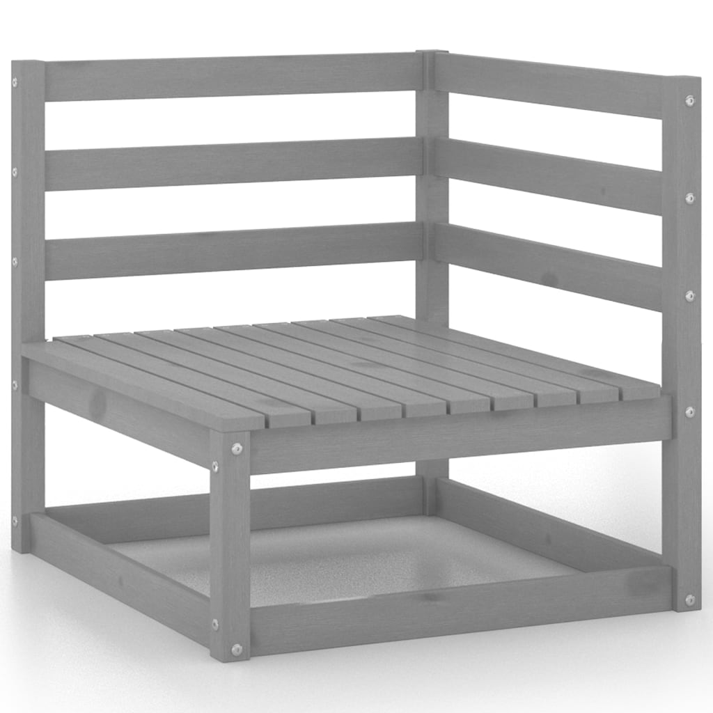 5-delige Loungeset massief grenenhout grijs is nu te koop bij PeponiXL, paradijselijk wonen!