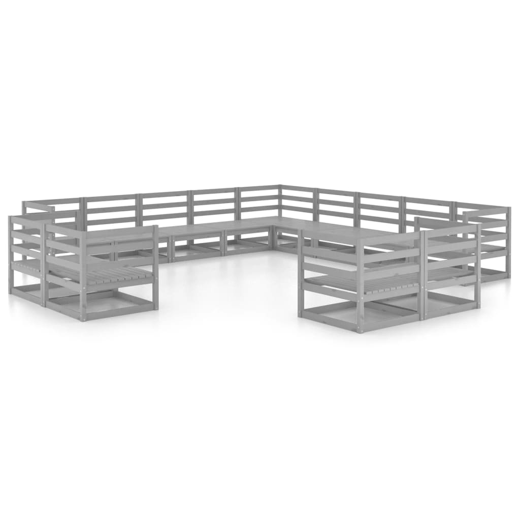 13-delige Loungeset massief grenenhout is nu te koop bij PeponiXL, paradijselijk wonen!