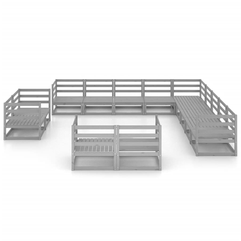13-delige Loungeset massief grenenhout is nu te koop bij PeponiXL, paradijselijk wonen!