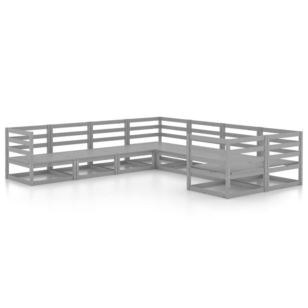 8-delige Loungeset massief grenenhout is nu te koop bij PeponiXL, paradijselijk wonen!
