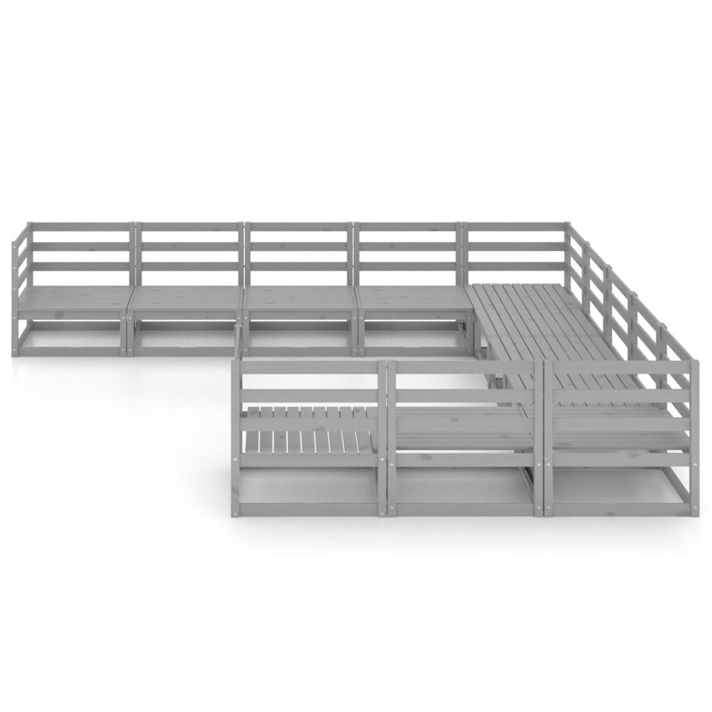 11-delige Loungeset massief grenenhout is nu te koop bij PeponiXL, paradijselijk wonen!