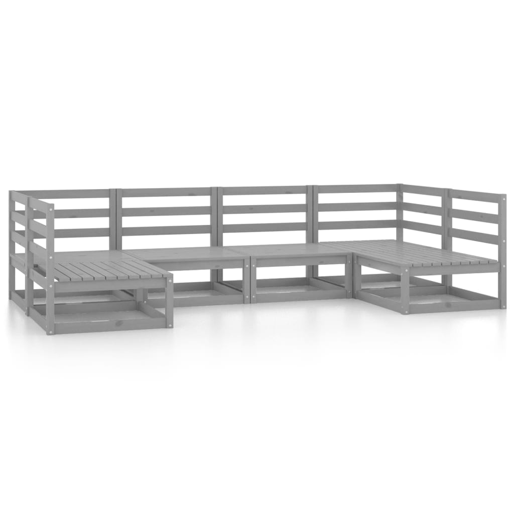 6-delige Loungeset massief grenenhout is nu te koop bij PeponiXL, paradijselijk wonen!
