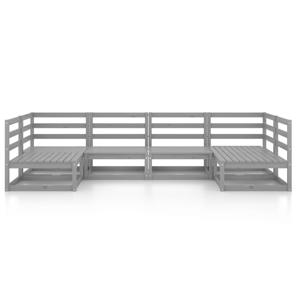 6-delige Loungeset massief grenenhout is nu te koop bij PeponiXL, paradijselijk wonen!