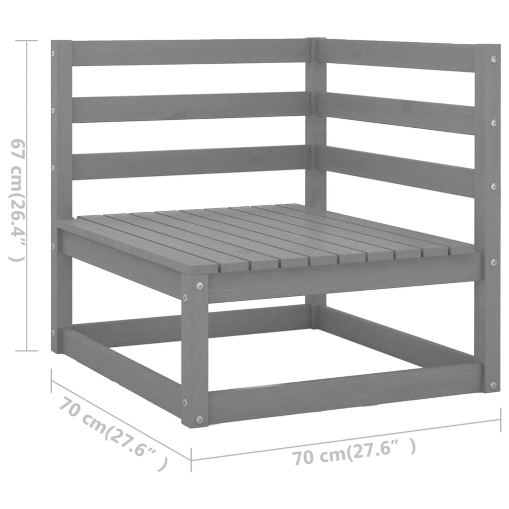 6-delige Loungeset massief grenenhout is nu te koop bij PeponiXL, paradijselijk wonen!