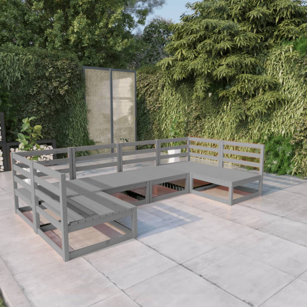 6-delige Loungeset massief grenenhout is nu te koop bij PeponiXL, paradijselijk wonen!