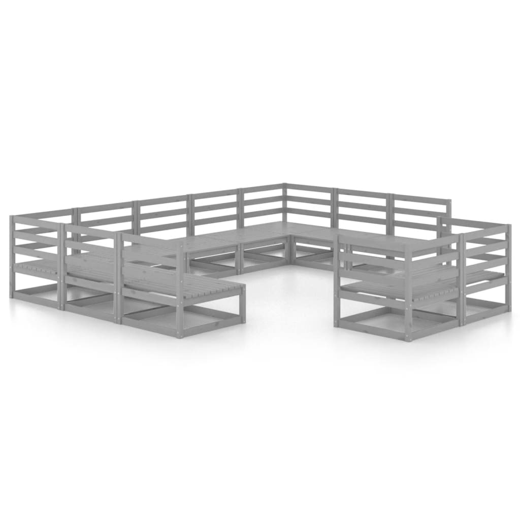 11-delige Loungeset massief grenenhout is nu te koop bij PeponiXL, paradijselijk wonen!
