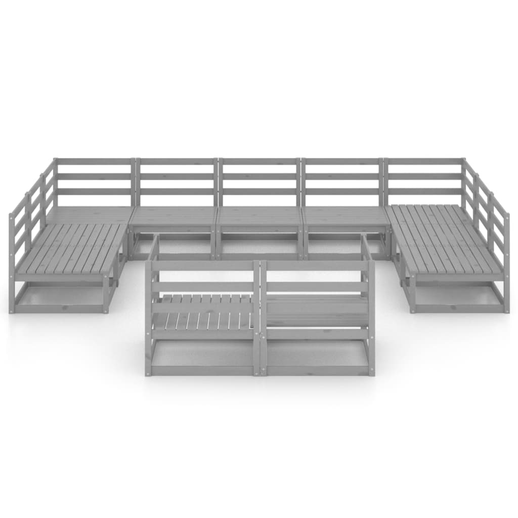 11-delige Loungeset massief grenenhout is nu te koop bij PeponiXL, paradijselijk wonen!