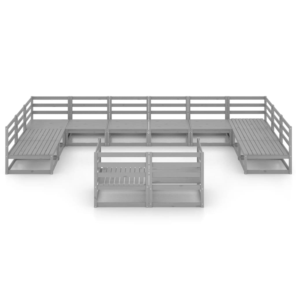 12-delige Loungeset massief grenenhout is nu te koop bij PeponiXL, paradijselijk wonen!