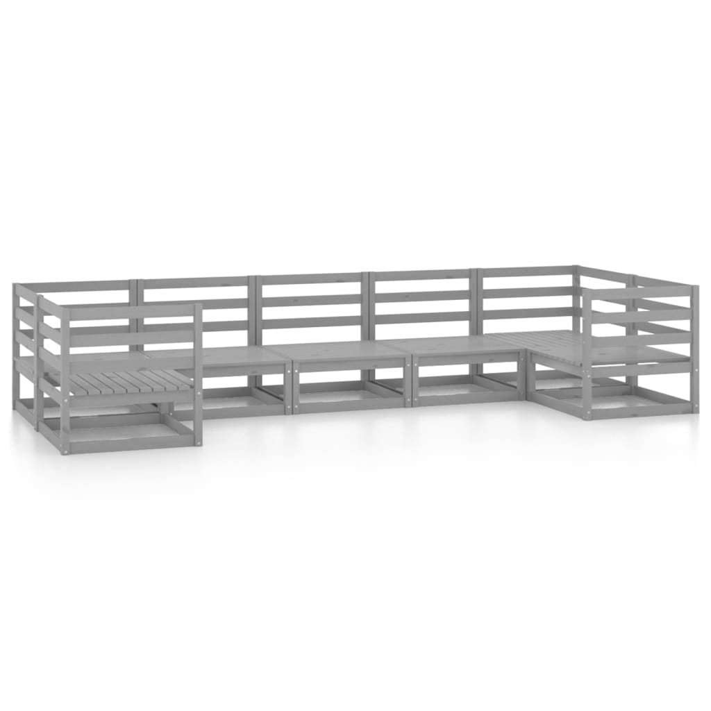 7-delige Loungeset massief grenenhout is nu te koop bij PeponiXL, paradijselijk wonen!