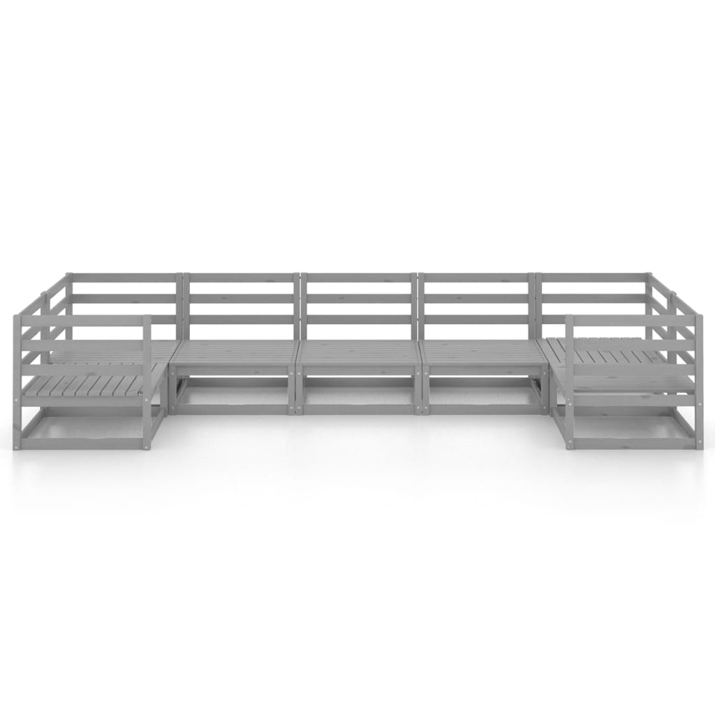 7-delige Loungeset massief grenenhout is nu te koop bij PeponiXL, paradijselijk wonen!