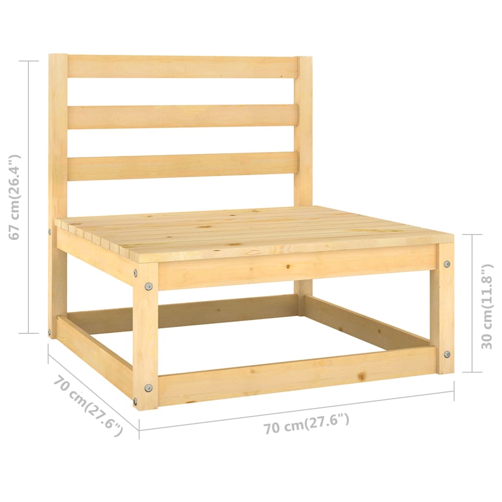 4-delige Loungeset met kussens massief grenenhout is nu te koop bij PeponiXL, paradijselijk wonen!