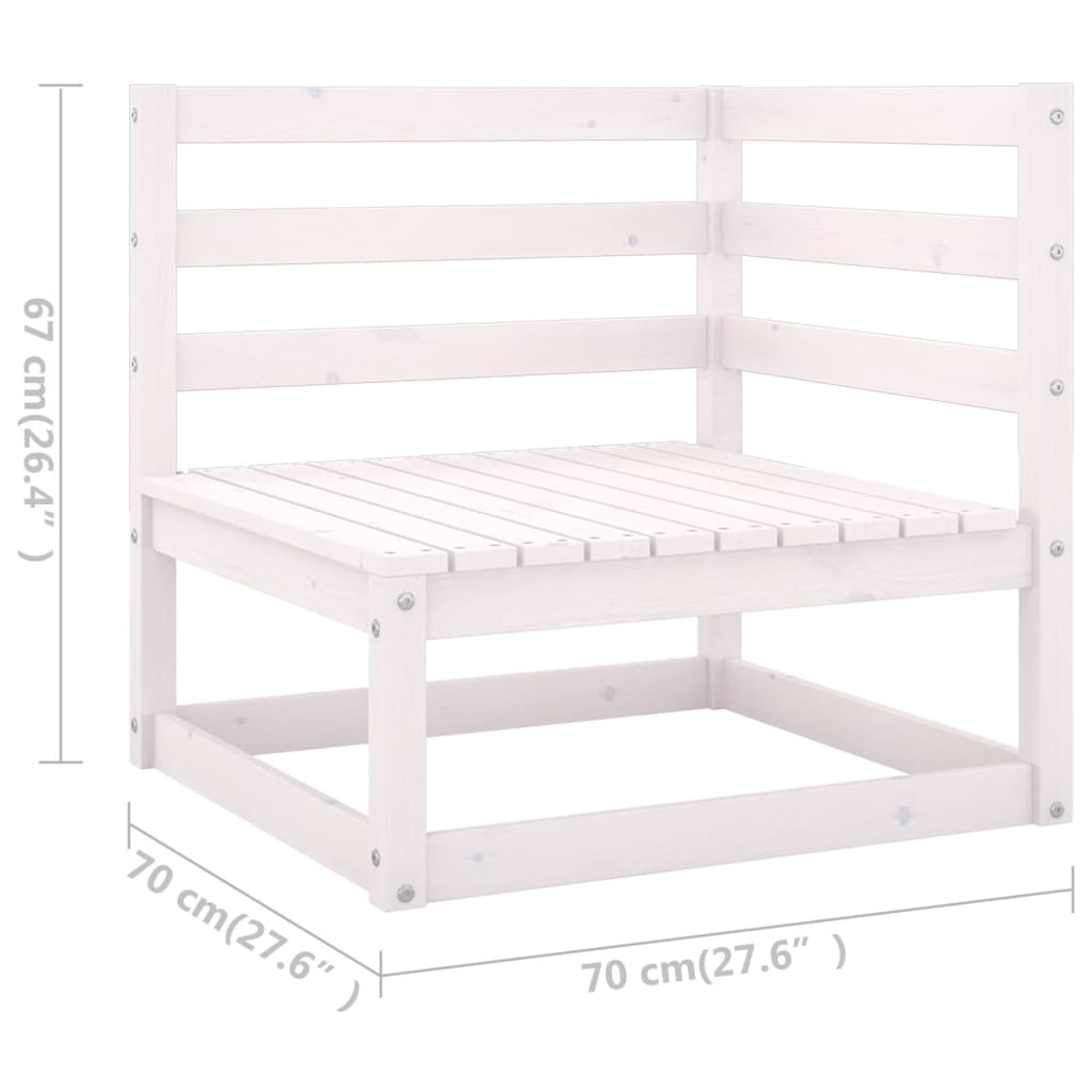 3-delige Loungeset met kussens massief grenenhout is nu te koop bij PeponiXL, paradijselijk wonen!
