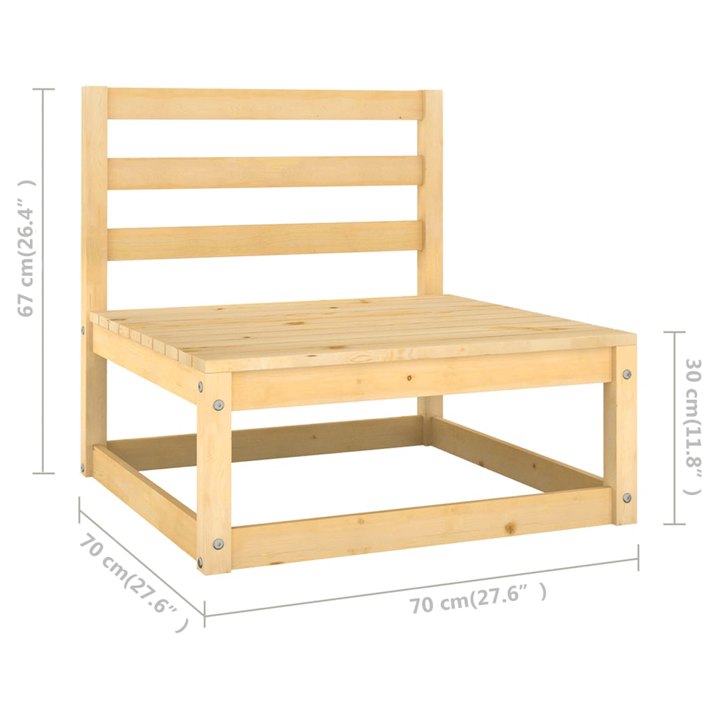 4-delige Loungeset met kussens massief grenenhout is nu te koop bij PeponiXL, paradijselijk wonen!